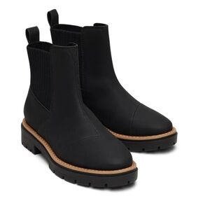TOMS Vegan Black Cort Boots